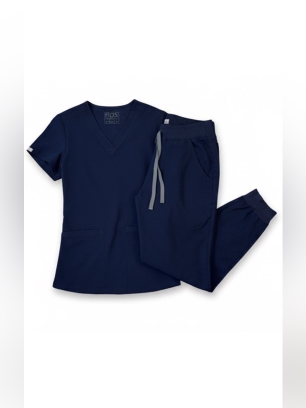 FIGS SCRUB SET Casma Top and Zamora Jogger in Navy Blue XS/SP
